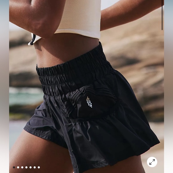Free people FP movement shorts pockets black - Picture 2 of 5